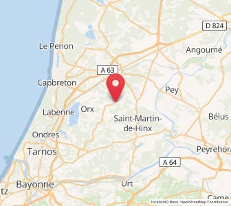Map of Saubrigues, Nouvelle-Aquitaine