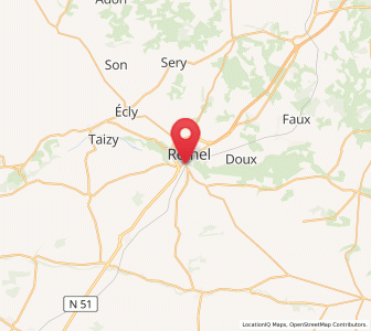 Map of Sault-lès-Rethel, Grand Est