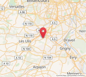 Map of Saulx-les-Chartreux, Île-de-France