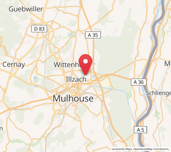 Map of Sausheim, Grand Est