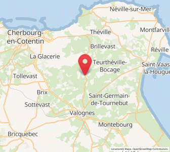 Map of Sauxemesnil, Normandy