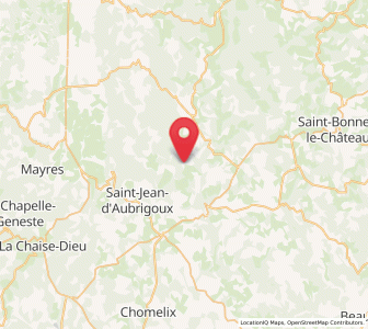 Map of Sauvessanges, Auvergne-Rhône-Alpes