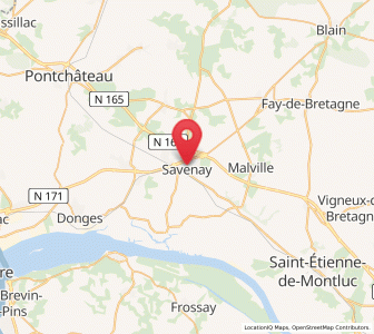 Map of Savenay, Pays de la Loire