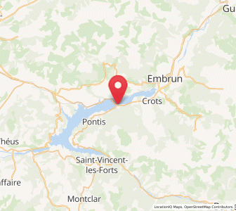 Map of Savines, Provence-Alpes-Côte d'Azur
