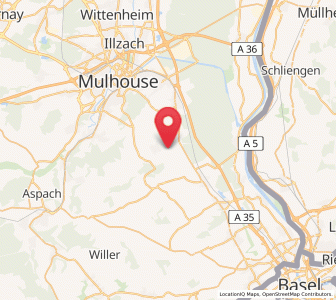 Map of Schlierbach, Grand Est