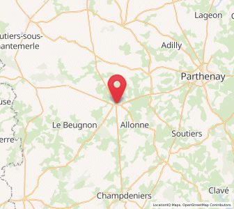 Map of Secondigny, Nouvelle-Aquitaine