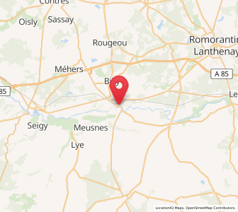 Map of Selles-sur-Cher, Centre