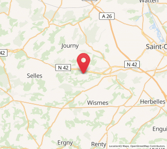 Map of Seninghem, Hauts-de-France