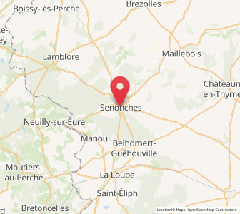 Map of Senonches, Centre