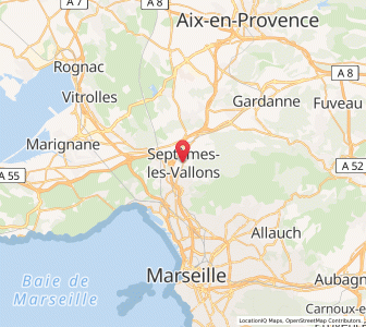 Map of Septèmes-les-Vallons, Provence-Alpes-Côte d'Azur
