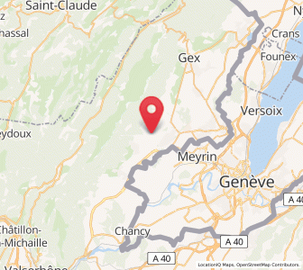 Map of Sergy, Auvergne-Rhône-Alpes