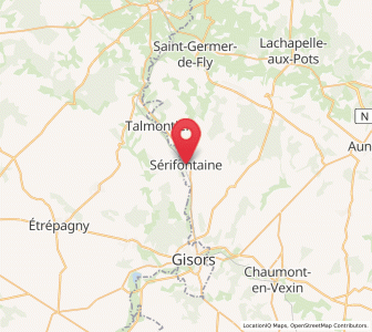 Map of Sérifontaine, Hauts-de-France