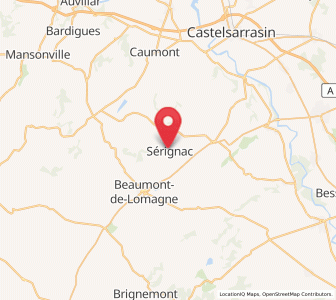 Map of Sérignac, Occitanie