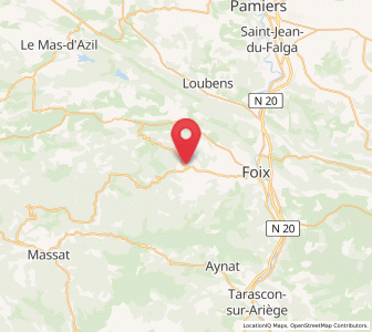 Map of Serres-sur-Arget, Occitanie