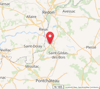 Map of Sévérac, Pays de la Loire