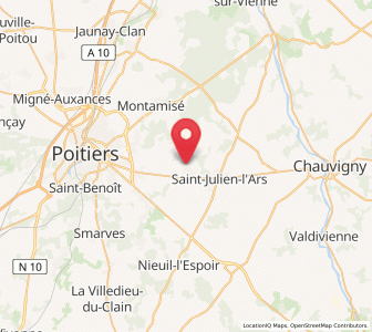 Map of Sèvres-Anxaumont, Nouvelle-Aquitaine