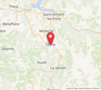 Map of Seyne, Provence-Alpes-Côte d'Azur