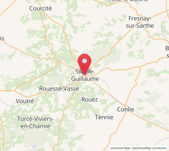 Map of Sillé-le-Guillaume, Pays de la Loire