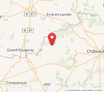 Map of Sion-les-Mines, Pays de la Loire