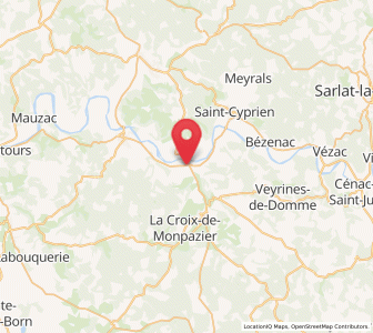 Map of Siorac-en-Périgord, Nouvelle-Aquitaine