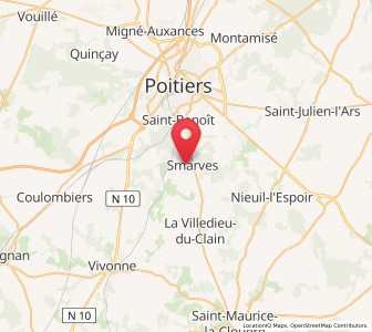 Map of Smarves, Nouvelle-Aquitaine
