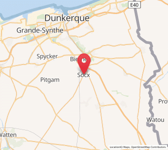 Map of Socx, Hauts-de-France