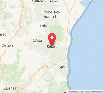 Map of Solaro, Corsica