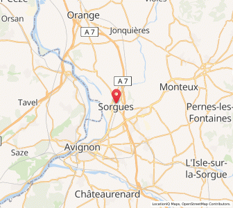 Map of Sorgues, Provence-Alpes-Côte d'Azur