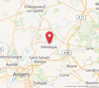 Map of Soucelles, Pays de la Loire