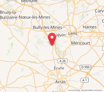 Map of Souchez, Hauts-de-France