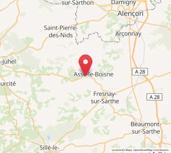 Map of Sougé-le-Ganelon, Pays de la Loire