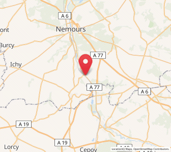Map of Souppes-sur-Loing, Île-de-France