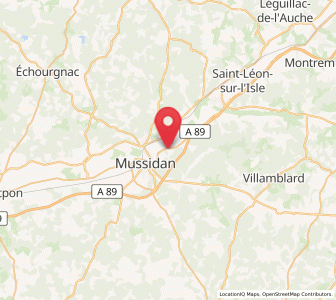 Map of Sourzac, Nouvelle-Aquitaine