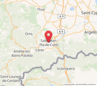 Map of Saint-Jean-Pla-de-Corts, Occitanie
