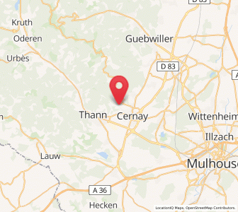 Map of Steinbach, Grand Est