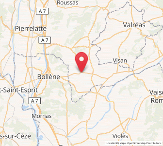 Map of Suze-la-Rousse, Auvergne-Rhône-Alpes