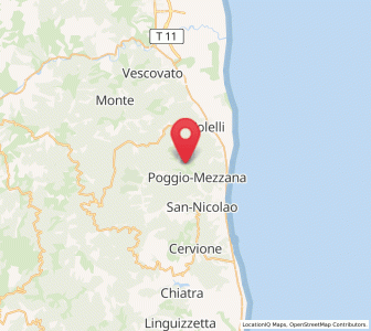 Map of Talasani, Corsica