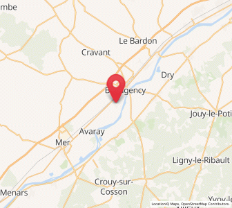 Map of Tavers, Centre