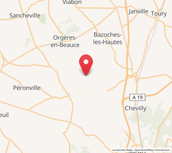 Map of Terminiers, Centre