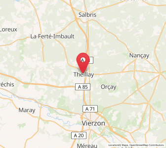 Map of Theillay, Centre