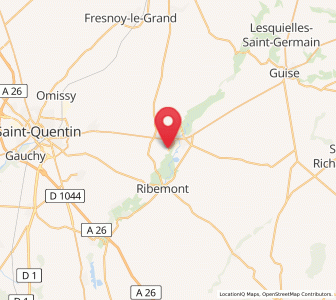 Map of Thenelles, Hauts-de-France