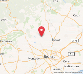 Map of Thézan-lès-Béziers, Occitanie