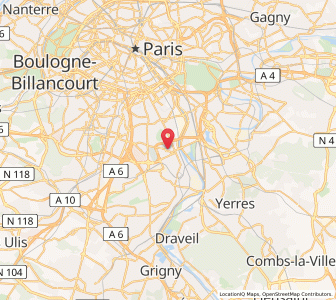 Map of Thiais, Île-de-France