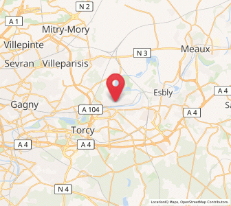 Map of Thorigny-sur-Marne, Île-de-France