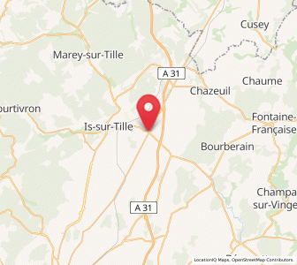 Map of Til-Châtel, Bourgogne-Franche-Comté
