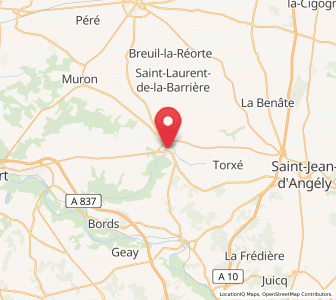 Map of Tonnay-Boutonne, Nouvelle-Aquitaine