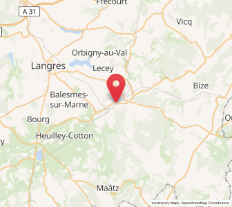 Map of Torcenay, Grand Est
