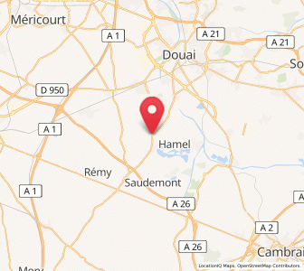 Map of Tortequesne, Hauts-de-France