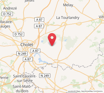 Map of Toutlemonde, Pays de la Loire