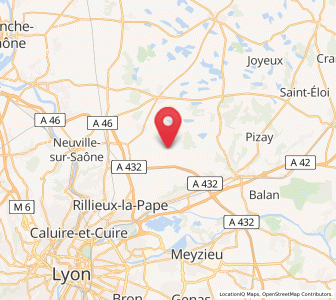 Map of Tramoyes, Auvergne-Rhône-Alpes